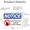Signmission Non-Potable Water Do Not Drink Sign With Symbol, 10 in W x Rectangle, Vinyl Decal OS-2PACK-NS-D-710-L-15093 - alternate 2